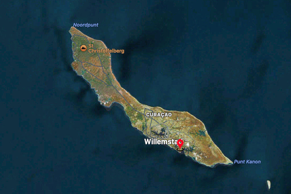 Curacao kaart