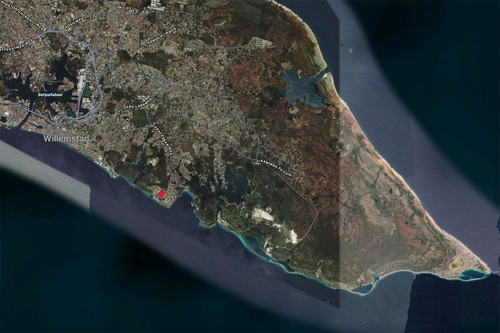 Oostelijk deel van het eiland kaart